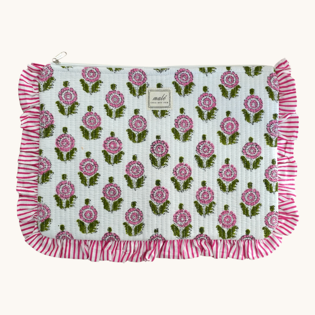 Laptop Sleeve White Bloom